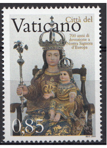 2009 Vaticano 700 Anni Nostra Signora d'Europa 1 Valore Sassone 1493